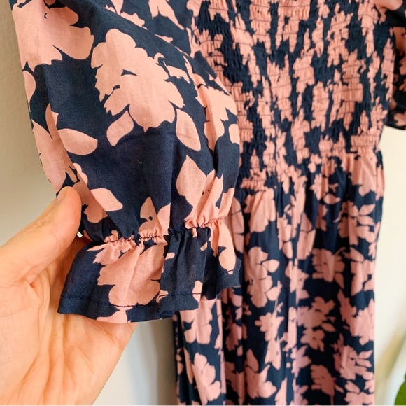 Hatch Smocked Floral Maternity Dress - Picture 3 of 4